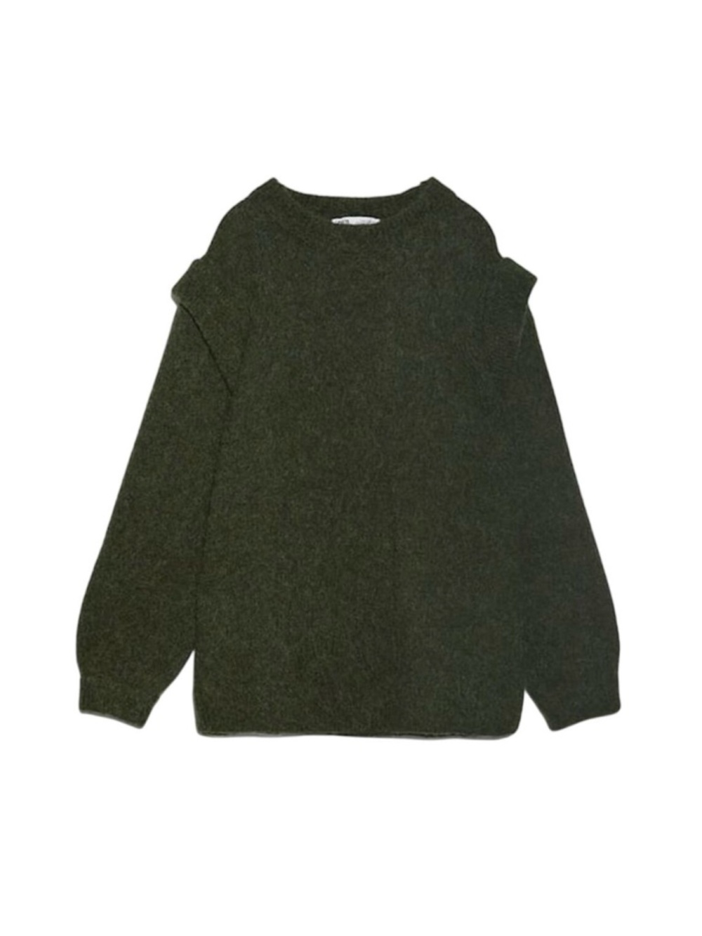 ZARA Womens Alpaca Wool Oversized Long Tunic Sweater Top